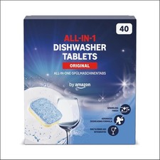 Image of ALL IN ONE Dishwasher Tablets 40 tablets by Amazon