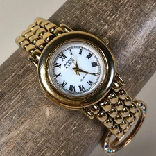 Anne Klein Women 11/8198 Interchangable Bezels Gold Tone Watch 6 1/4"