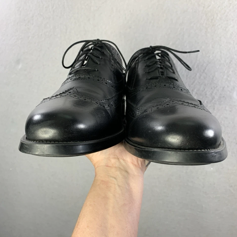 Sapato Oxford Masculino Johnston Murphy Couro Ponta das Asas Tamanho 11 M Conforto Pele de Carneiro - Imagem 3 de 4