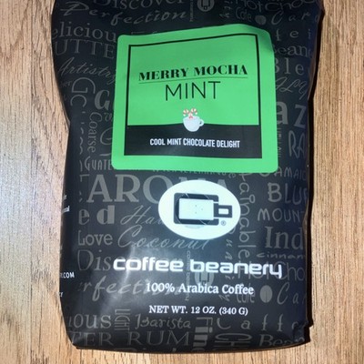 Coffee Beanery Merry Mocha Mint Flavored Ground Coffee Kosher 12 oz