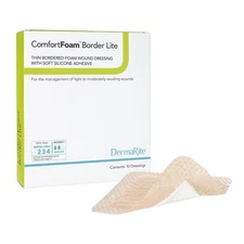 ComfortFoam Border Lite Thin Foam Dressing 2 x 2" 10 per Box