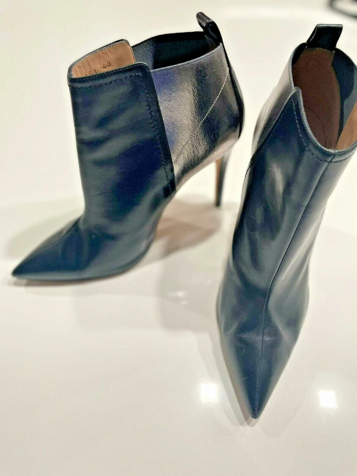 BOTINES DE CUERO EMPORIO ARMANI CON TACÓN DE AGUJA Foto 2 de 4