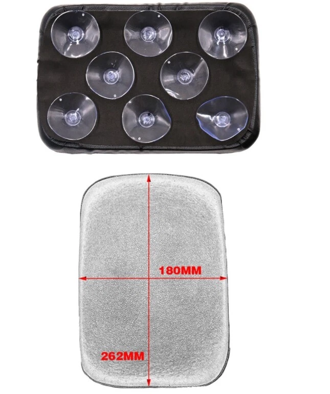 Motorcycle Skull Passenger Seat Pad Pillion 8 Suction Cups For Harley US - Imagem 3 de 4