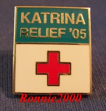 Hurricane Katrina Relief '05  American Red Cross pin 20th Anniversary