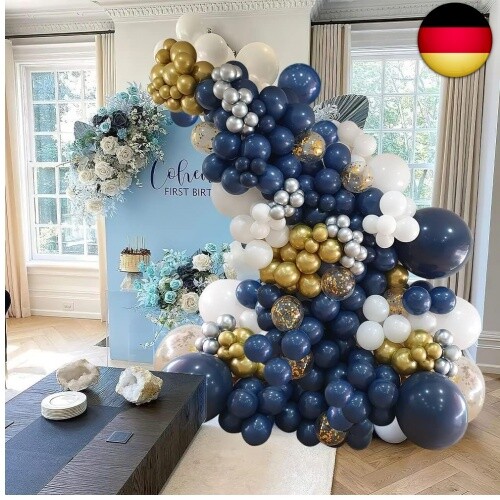 Luftballons Dunkelblau Navy Blau SKYIOL 95 Stück Helium Ballons Girlande Marine - Bild 4 von 5