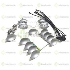 6 Set Laser Eye Shield Corneal Protector Stainless Steel Small Medium Large