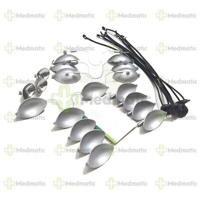 6 Set Laser Eye Shield Corneal Protector Stainless Steel Small Medium Large