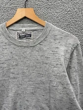 Schott Bros Sweater Mens Medium Heather Gray Pullover Hand Crafted