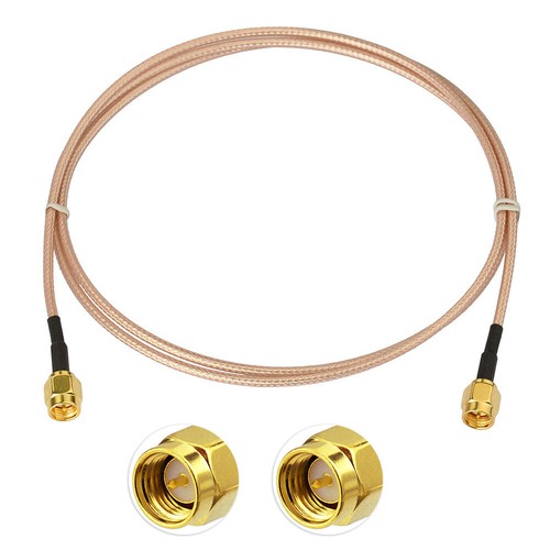 Cable puente RF macho a enchufe SMA RG316 1m para receptor RTL SDR dongle ADS-B - Imagen 1 de 5