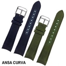 Cinturino orologio nylon ansa curva 20mm 22mm per Omega Planet Ocean Seamaster