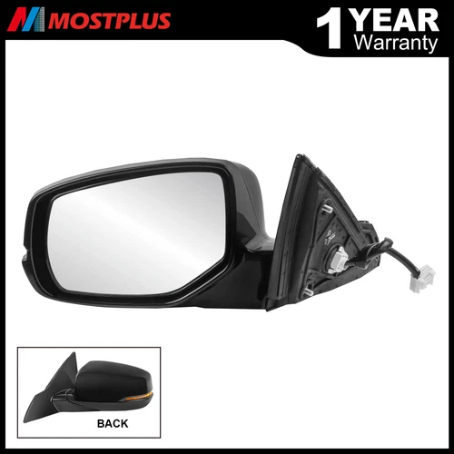 Driver Side Heated Mirror & Turn Signal For 2014-2017 Honda Accord Sedan 4-Door