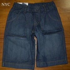 Kids Uniqlo Easy Half Pants Denim Medium Blue