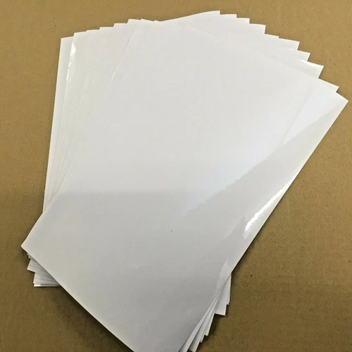 10 x A4/A5 Clear Laminate Self Adhesive Craft Sign Protective Film Ext. Quality