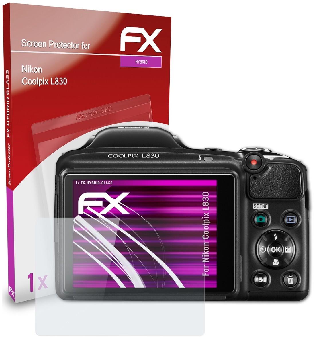 AtFoliX FX-Clear Displayschutzfolie Für Nikon Coolpix L830 – 3-fach Pack, Ultraklar, Kratzfest