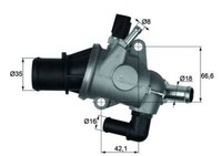 Mahle TI 163 88 Thermostat, KüHlmittel FüR Alfa Romeo Passend FüR Fiat