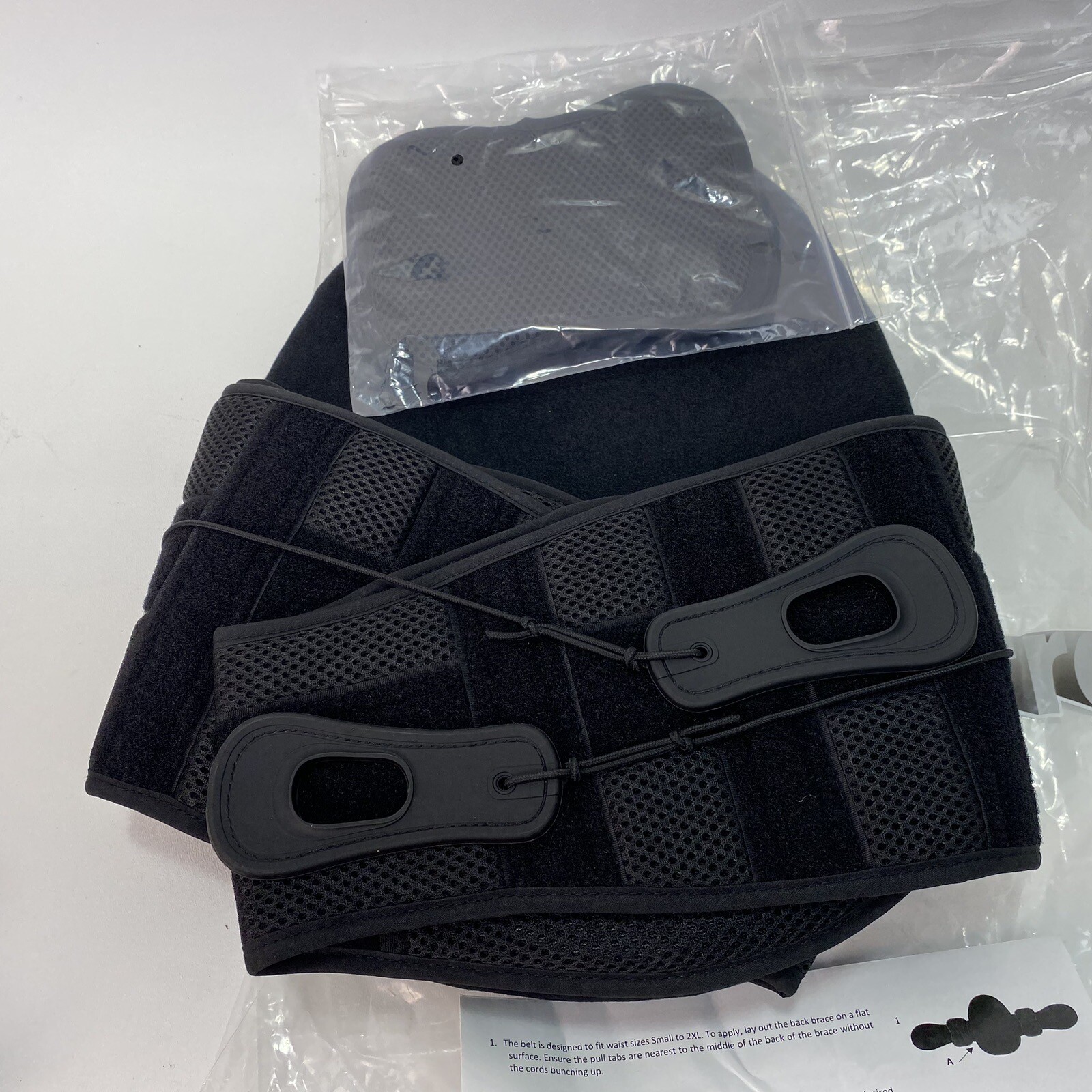 ISO Preferred Lumbar Back Brace VI ISO-BA206 Black. Sz Small: 25-32"