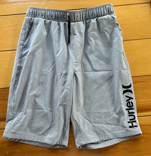 BOYS HURLEY HYBRID 4 WAY STRETCH ELASTIC WAIST SHORT! MESH POCKETS! Size 14/16 - 第 1/13 張圖片