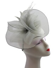 Large Elegant Headband & Clip Fascinator Wedding Hat Races Royal Ascot Occasion