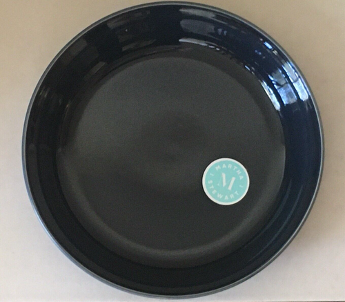 A SET OF 4 Martha Stewart Pasta/Soup Bowls Stoneware 9.3" Diameter Gray Blue New - Picture 3 of 5