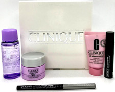 CLINIQUE 6 PCS SET AGE CREAM, LIPSTICK , REMOVER , CLEANSER, MASCARA, QUICKLINER