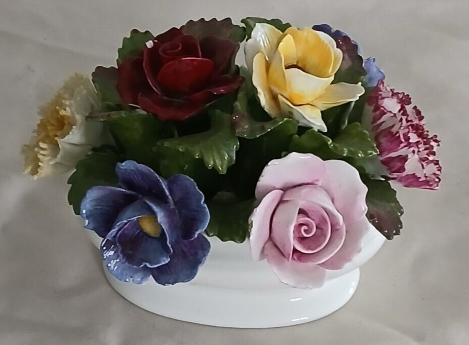 Aynsley England Fine Bone China Hand Modelled Hand Painted Flowers