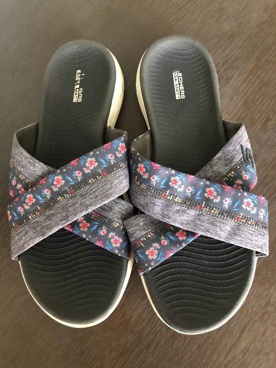 Skechers goga mat slippers cheap