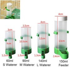 Auto Water Drinker Hanging Dispenser Cage Bird Pet Parrot Food Feeder 1 Piece