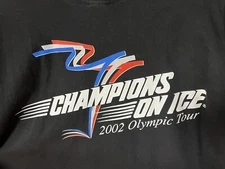 2002 Champions on Ice Olympic Local Crew Band Tour Concert Shirt XL