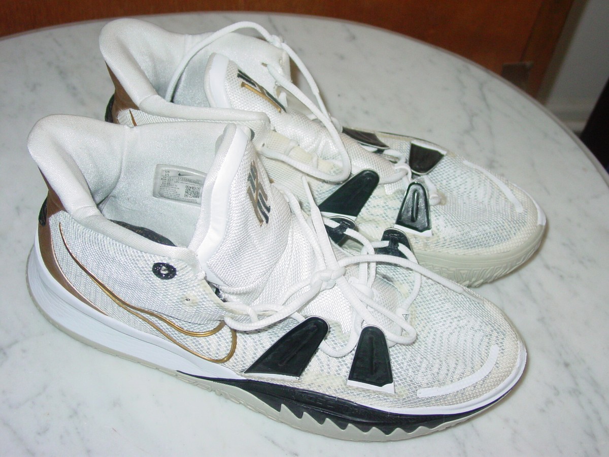 2020 Nike Kyrie 7 Black/Gold/White CED9326-101 Low Basketball