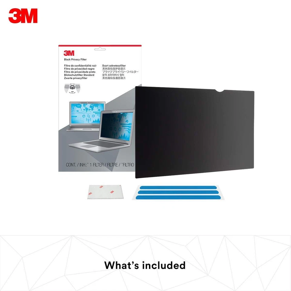 3M Privacy Blackout Filter for 10.1" Widescreen Laptop (PF101W9B) - Image 2 of 4