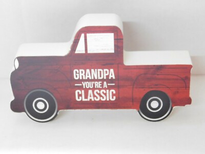 Grandpa Plaque Classic Truck Table Top Decor