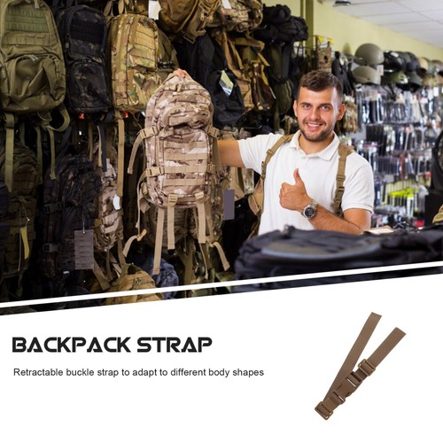 2 Pcs Adjustable Backpack Straps Stabilizer Belt Chest Replacement - Picture 4 of 12