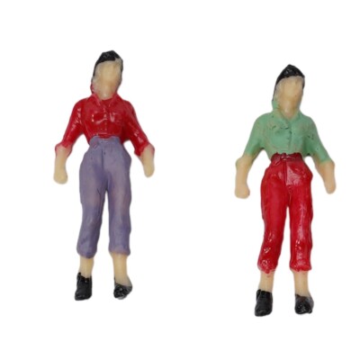 Gejoy 100 Pieces People Figurines 1:75 Scale Model Trains Architectural Plastic People Figures Tiny People Sitting And Standing For Miniature Scenes