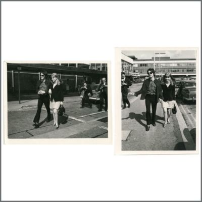Paul McCartney & Jane Asher 1967 London Airport Vintage Photographs (UK)