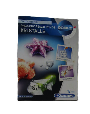 Clementoni Galileo Lab Phosphoreszierende Kristalle - Experimentierset - NEU