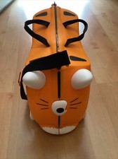 Melissa Doug Trunki Tiger Kids Ride-On Suitcase Carry-On Luggage Orange