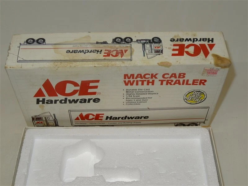 Remolque camión ERTL 1990 ACE HARDWARE DIECAST MACK edición limitada 1/64 en caja Foto 3 de 3
