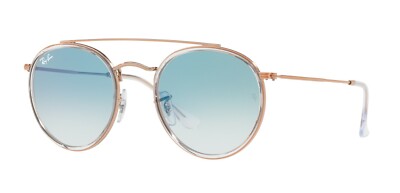 *LAST ONE* rayban rose gold sunglasses RB 3647-N RAY-BAN ROUND DOUBLE BRIDGE RB3647N 001/70 GOLD PINK MIRROR  main image 2