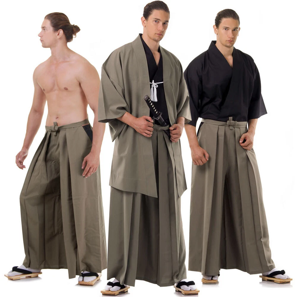 Costume Japanese Kimono Man Samurai Cosplay Karate Kimono Japones Yukata  Haori Men Traditional Japanese Mens Clothing