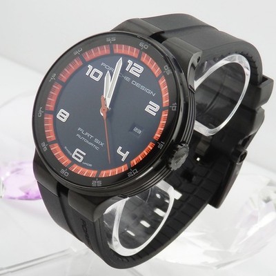 Porsche Design Flat Six Edelstahl PVD beschichtet Automatik Box und Papiere