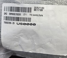 New LG EBR89076006 Washer Control Board Display Panel