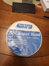 1 - RSI Vapor Barrier Seam Tape Sprayfoam Comfort 3.9" x 65.6' White New