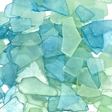 Sea Glass for Crafts, Decor  Vase Filler, Smooth Frosted Seaglass, 25Oz
