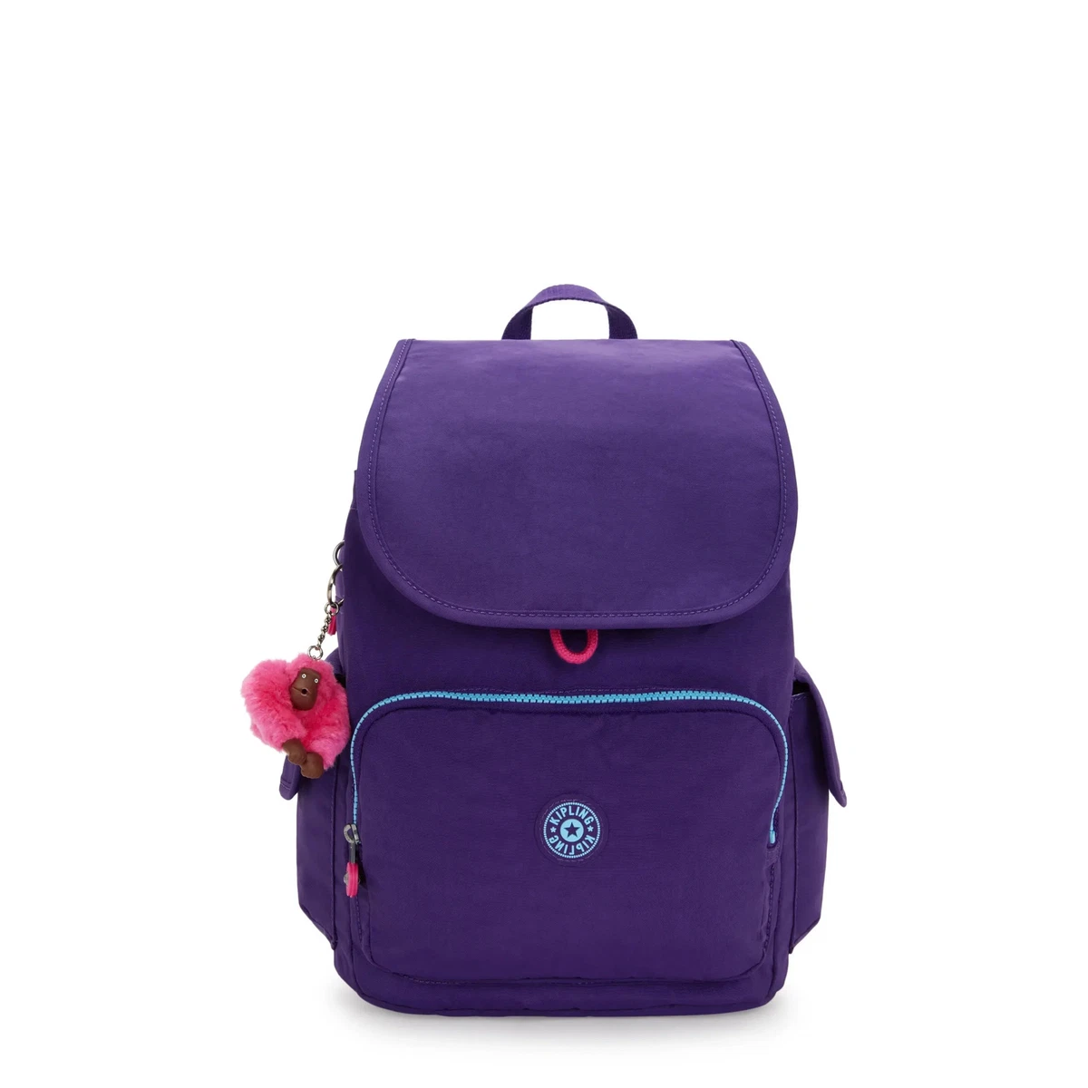NEW IN FRESH TEAL Kipling Bouree Backpack BP4192 purple blue School laptop Kipling Seoul Extra Large 17 main image 3
