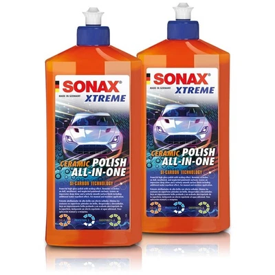 SONAX 2x 500 ml XTREME CERAMIC POLISH ALL-IN-ONE VERSIEGELUNG POLITUR WACHS WAX  - Bild 1 von 1