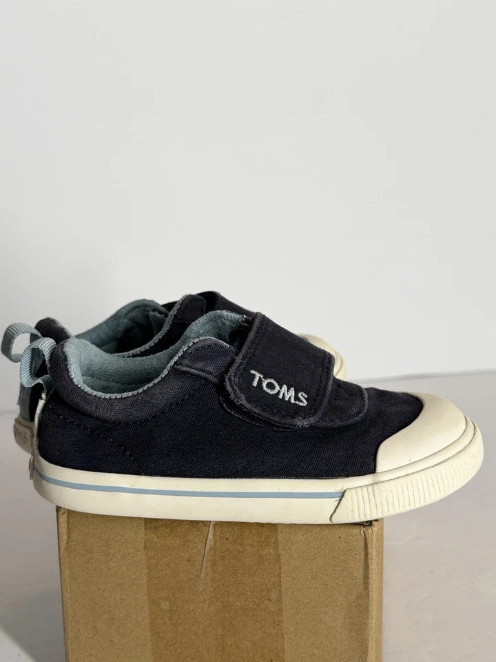TOMS Kids Doheny (Toddler/Little Kid) Navy Canvas Size 7 Toddler - Image 4 of 4