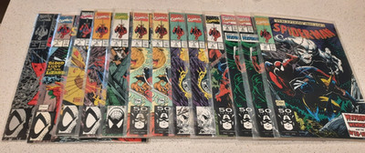 MARVEL COMICS SPIDER-MAN LOT # 1-10 WITH DOUBLE 6,7&9 AND TMF SIGNATURE ON #1