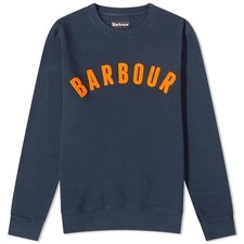 Barbour Prep Logo Crew Sweatshirt Navy