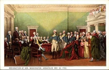 Resignation Of General Washington Painting In Capitol Washington DC UNP Postcard