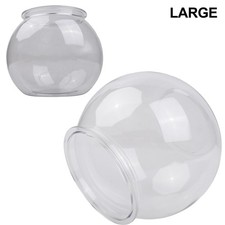 Round Clear Fish Bowl Aquarium Tank Plastic Safe for Living Room and Office
